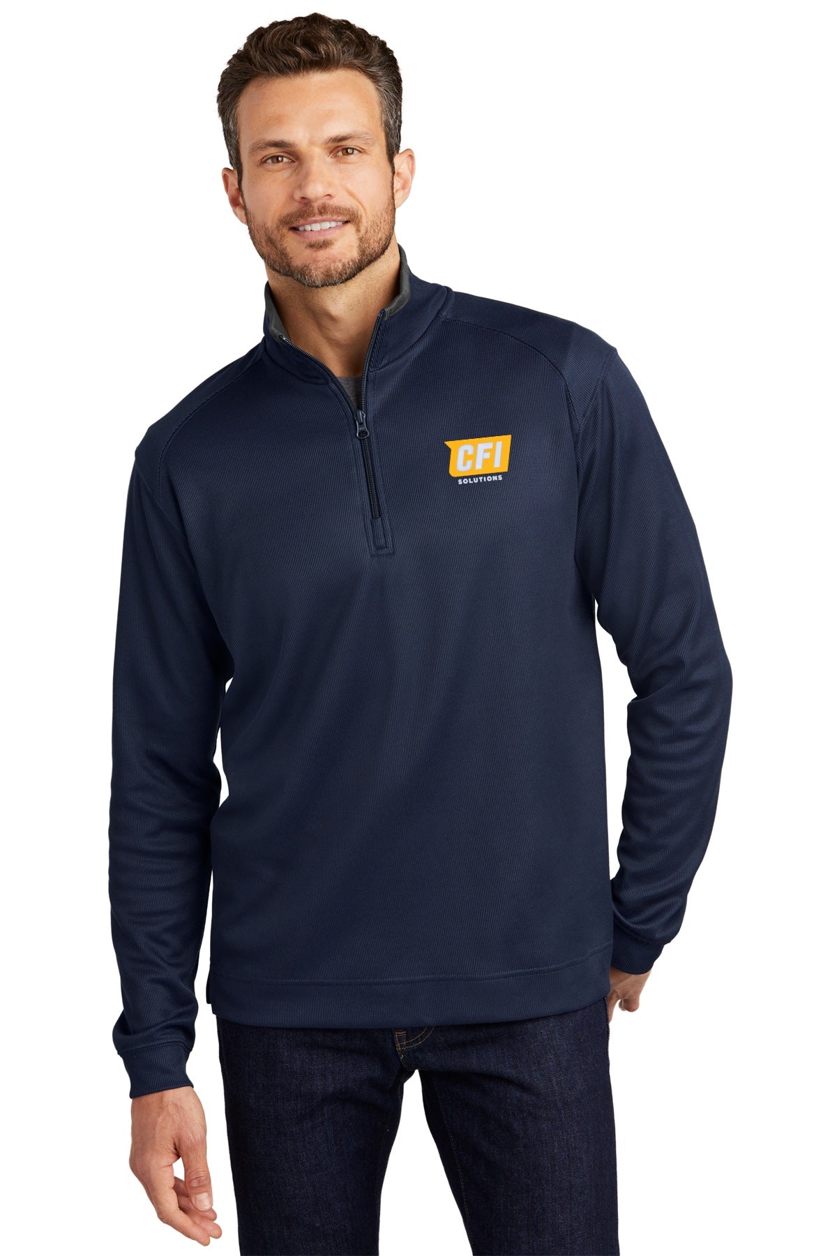 CFI Solutions K805 Port Authority® Vertical Texture 1/4-Zip Pullover