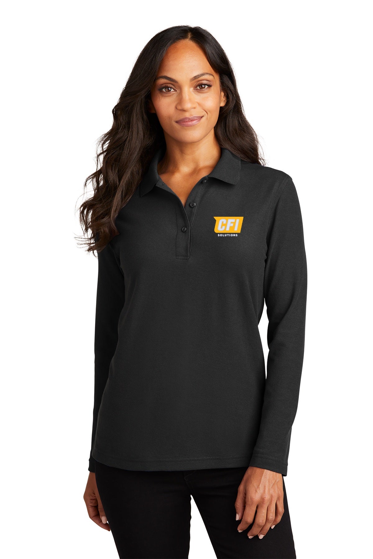 CFI Solutions L500LS Port Authority® Ladies Silk Touch™ Long Sleeve Polo