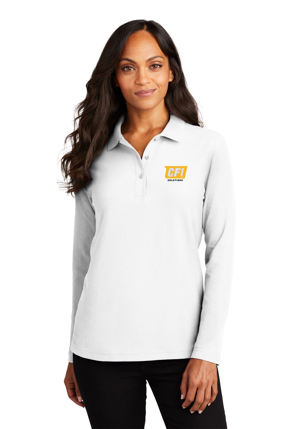 CFI Solutions L500LS Port Authority® Ladies Silk Touch™ Long Sleeve Polo