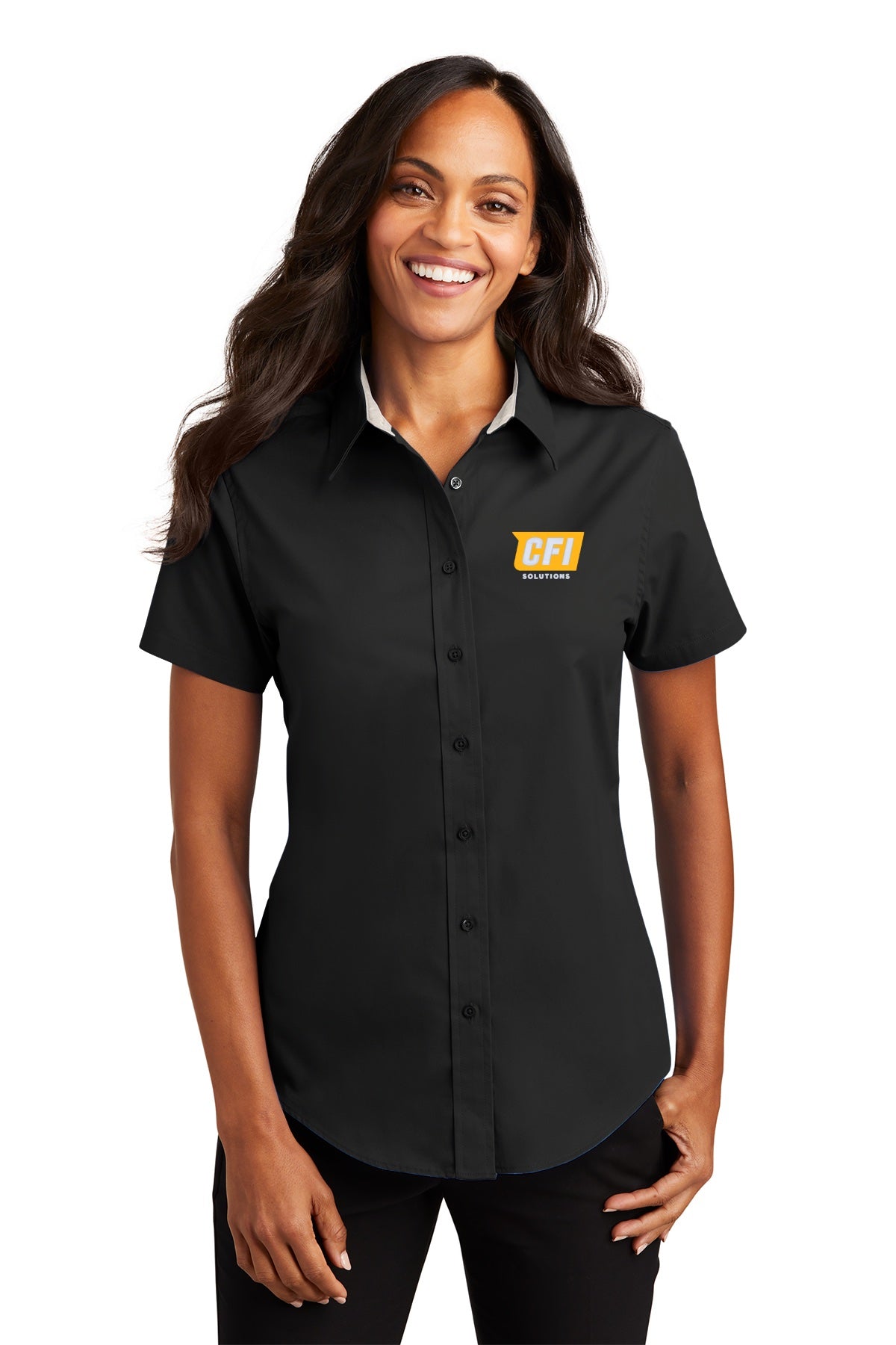 CFI Solutions L508 port authority women's short sleeve easy care shirt