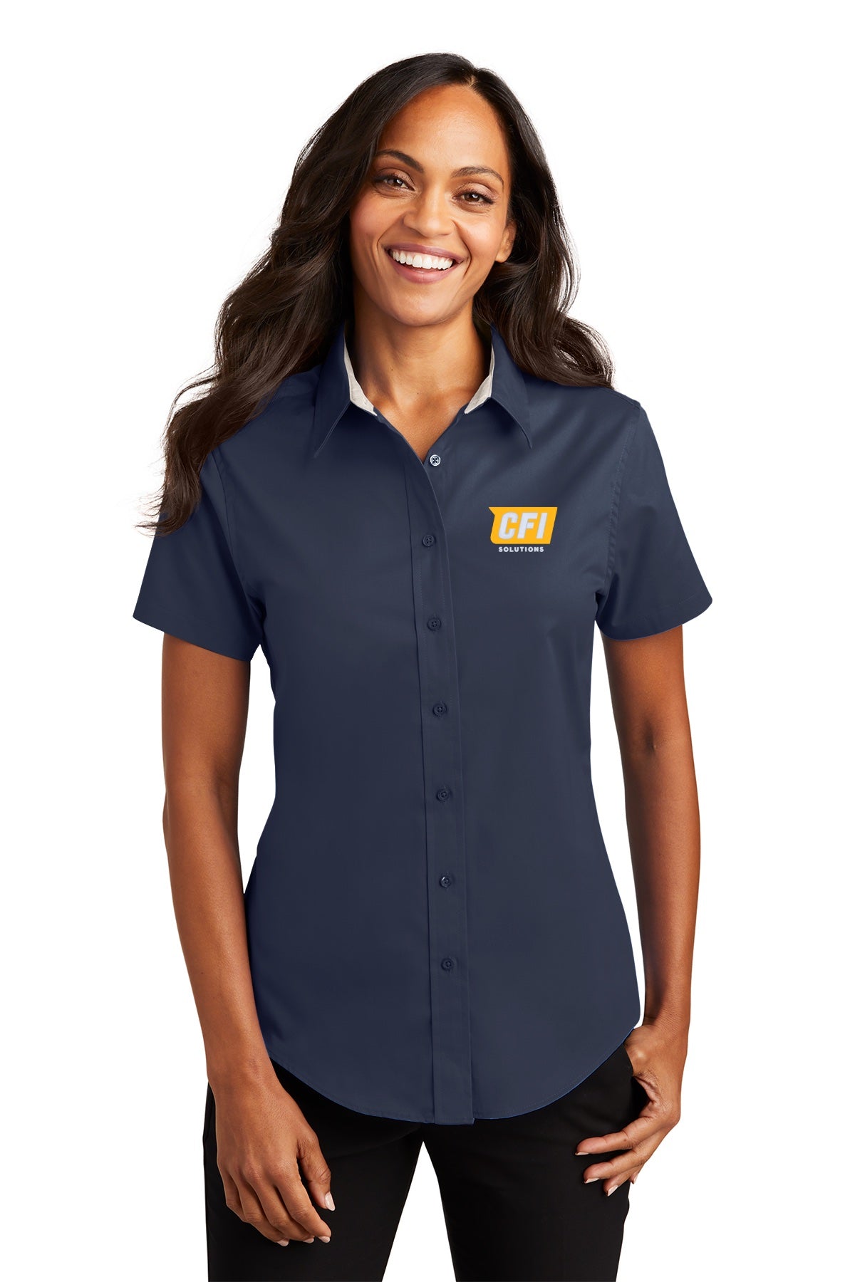 CFI Solutions L508 port authority women's short sleeve easy care shirt