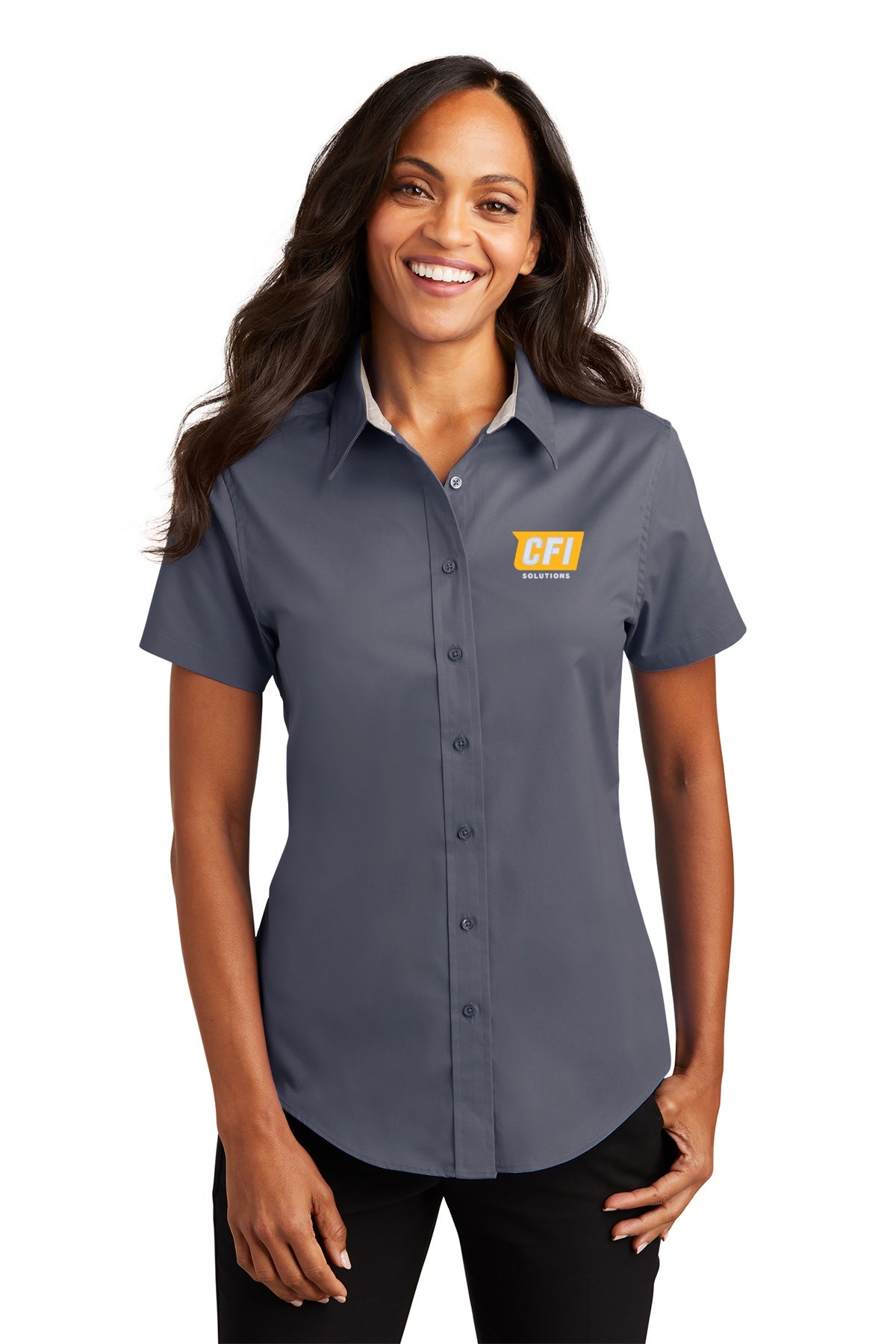 CFI Solutions L508 port authority women's short sleeve easy care shirt