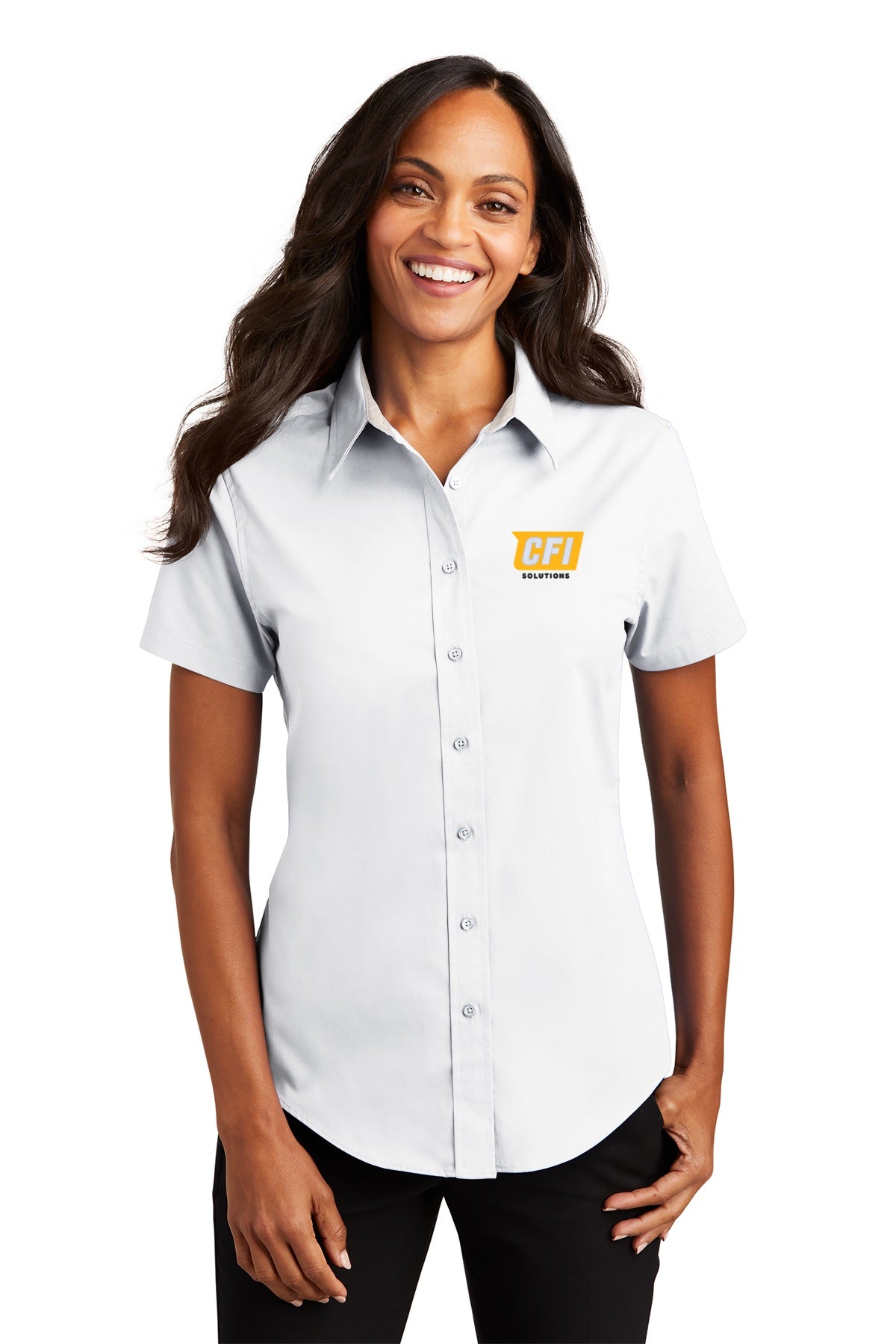 CFI Solutions L508 port authority women's short sleeve easy care shirt