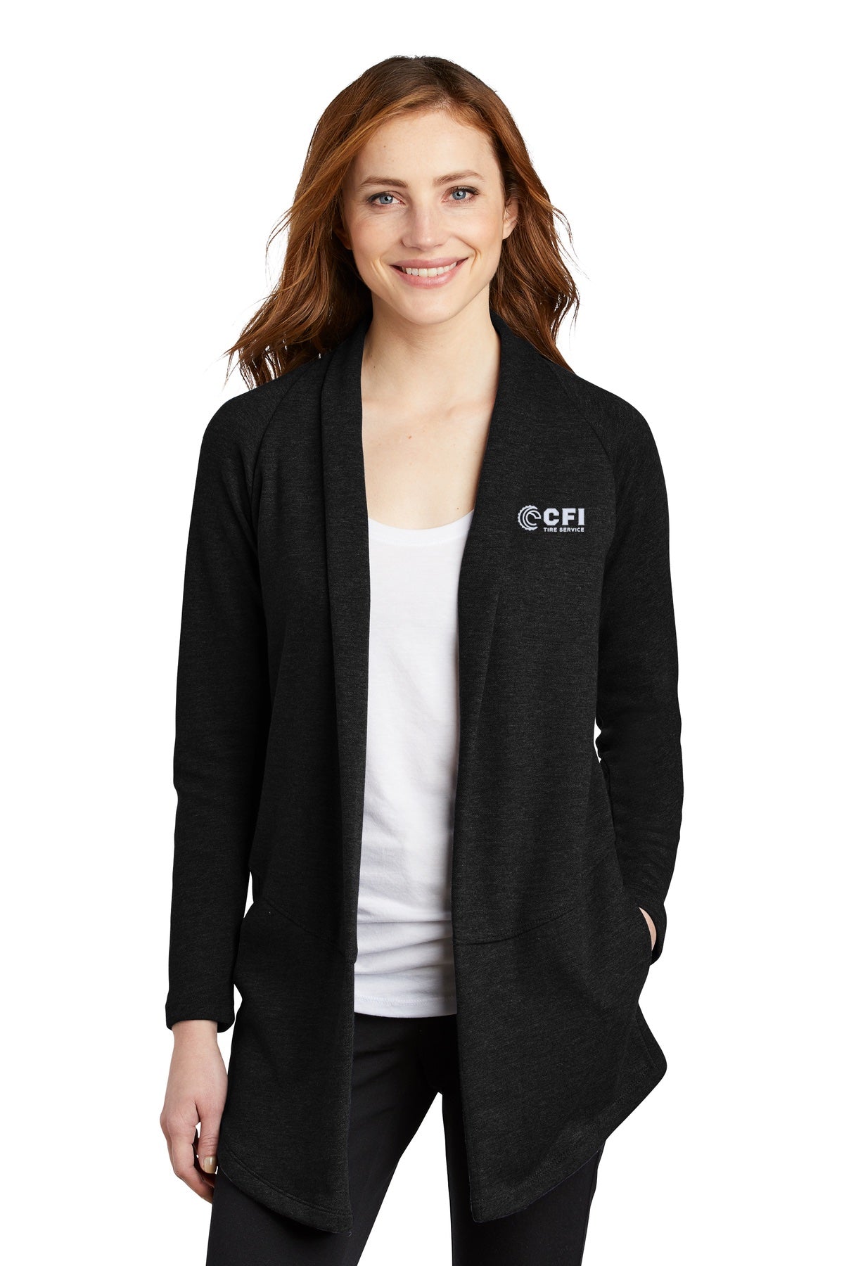 CFI Tire Service L807 Port Authority® Women's Interlock Cardigan