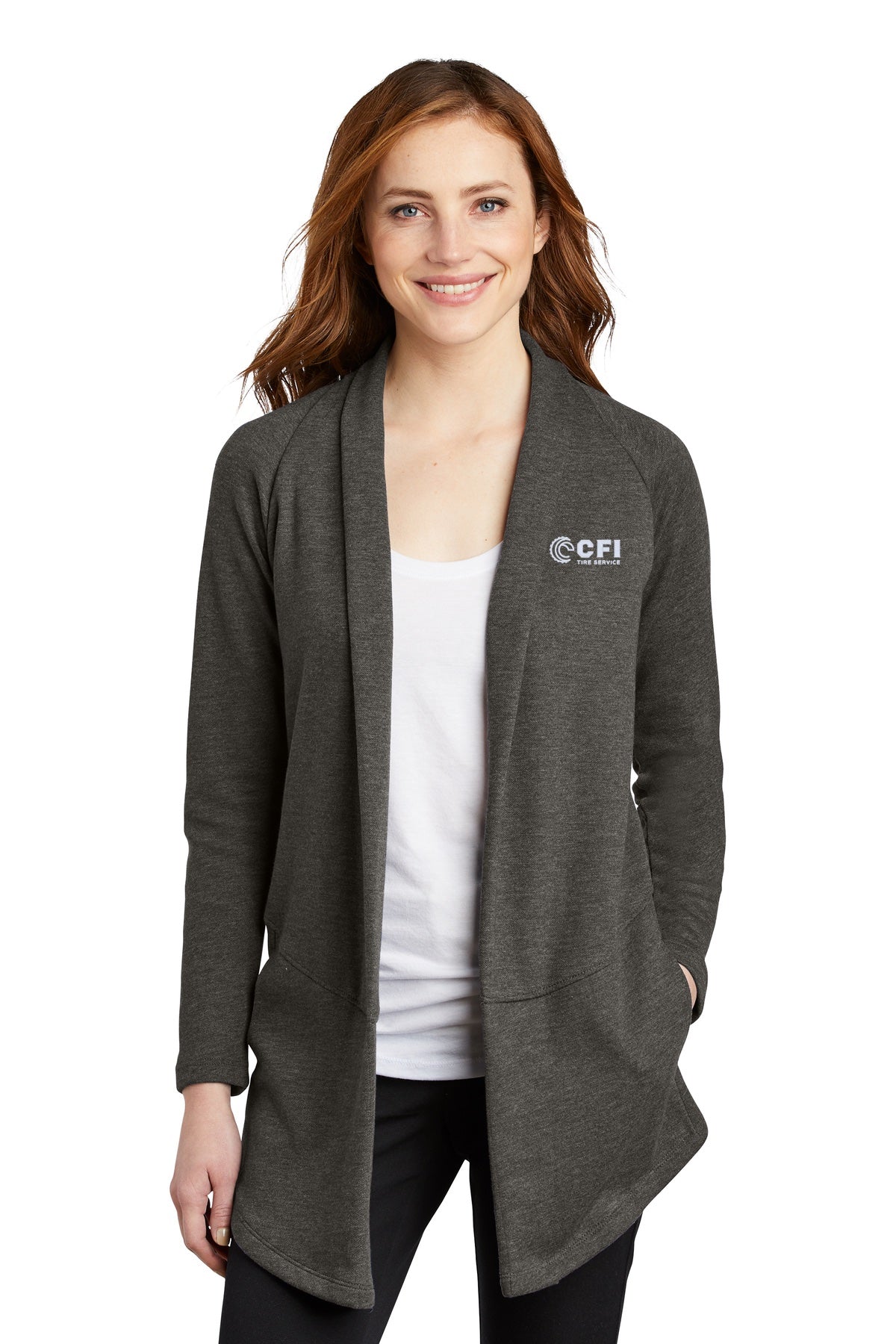 CFI Tire Service L807 Port Authority® Women's Interlock Cardigan