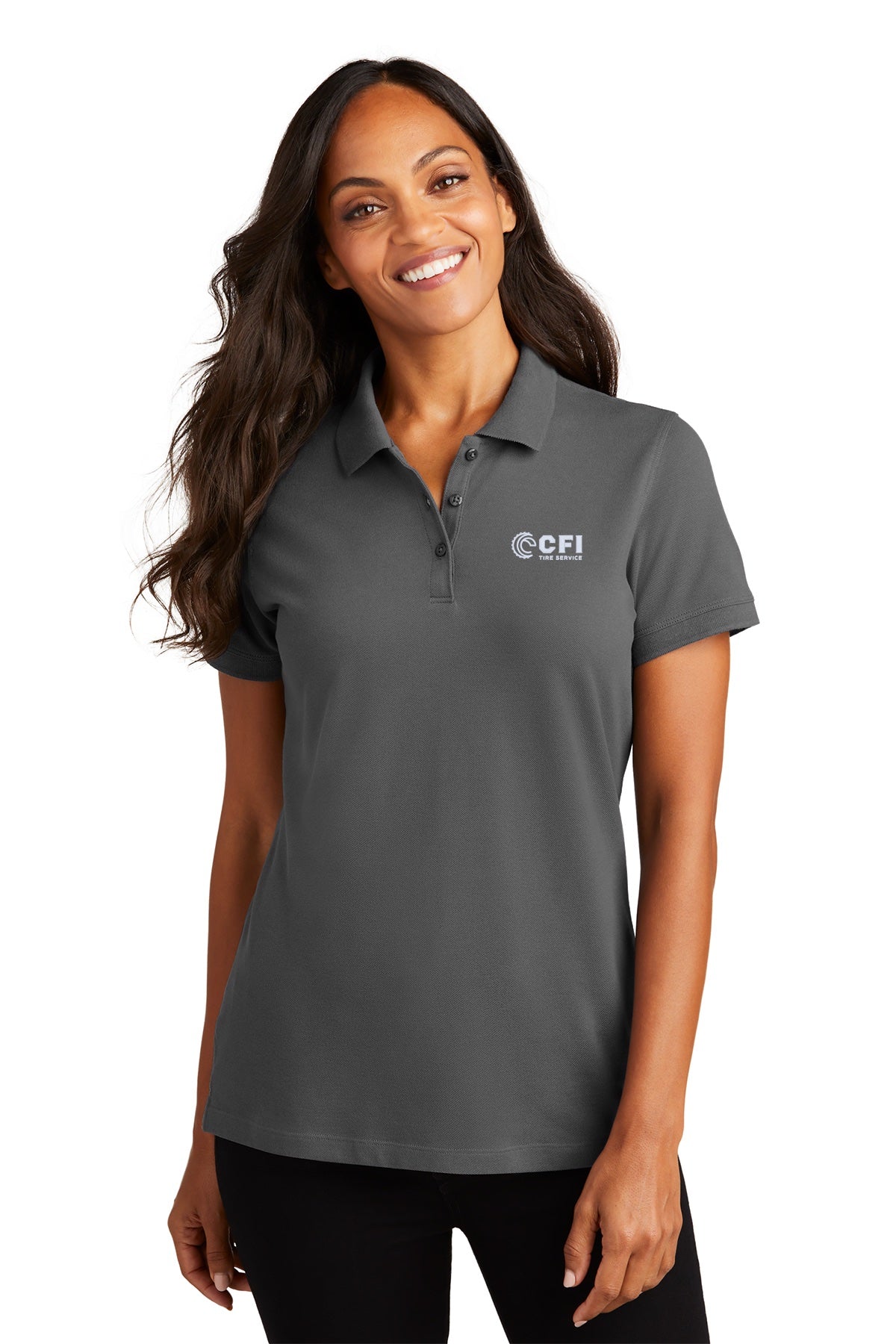 CFI Tire Service LK8000 port authority women's ezcotton polo