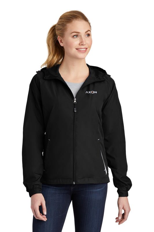 Axon LST76 Sport-Tek® Women's Colorblock Hooded Raglan Jacket