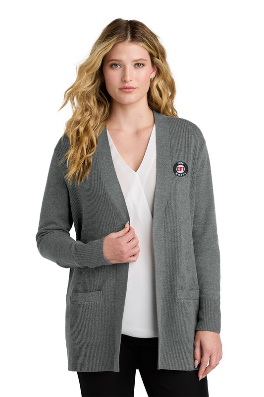CFI Tire Wheel LSW2890 Port Authority® Women's Open Front Cardigan Sweater