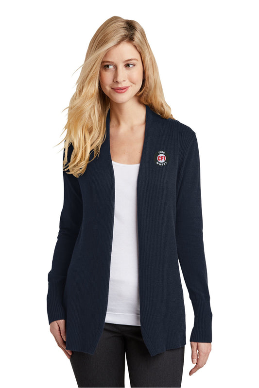 CFI Tire Wheel LSW289 Port Authority® Women's Open Front Cardigan Sweater