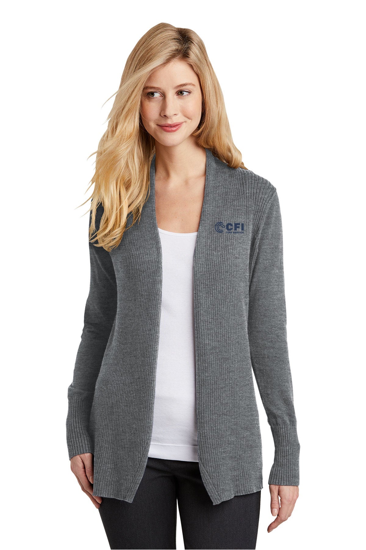 CFI Tire Service LSW289 Port Authority® Women's Open Front Cardigan Sweater