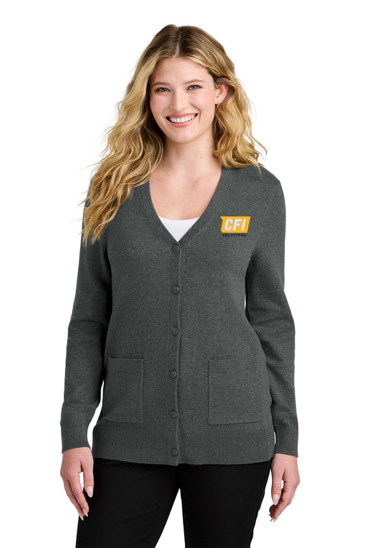 CFI Solutions LSW4150 Port Authority® Women’s Easy Care Button-Up Cardigan Sweater