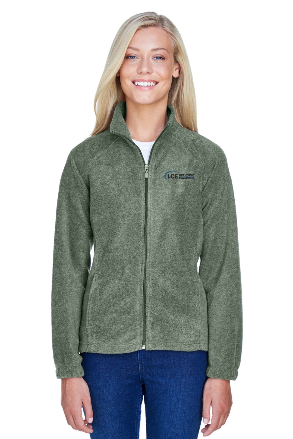 LCE M990w Harriton Ladies' Full-Zip Fleece