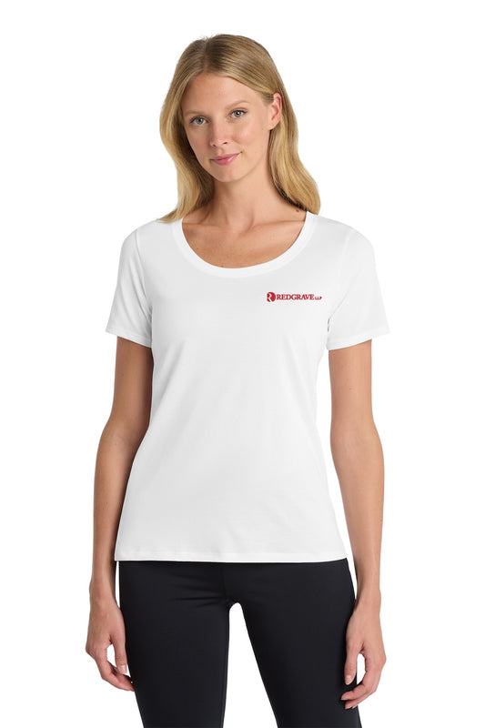 Redgrave LLP NKBQ5234 Nike Women's Dri-FIT Cotton/Poly Scoop Neck Tee