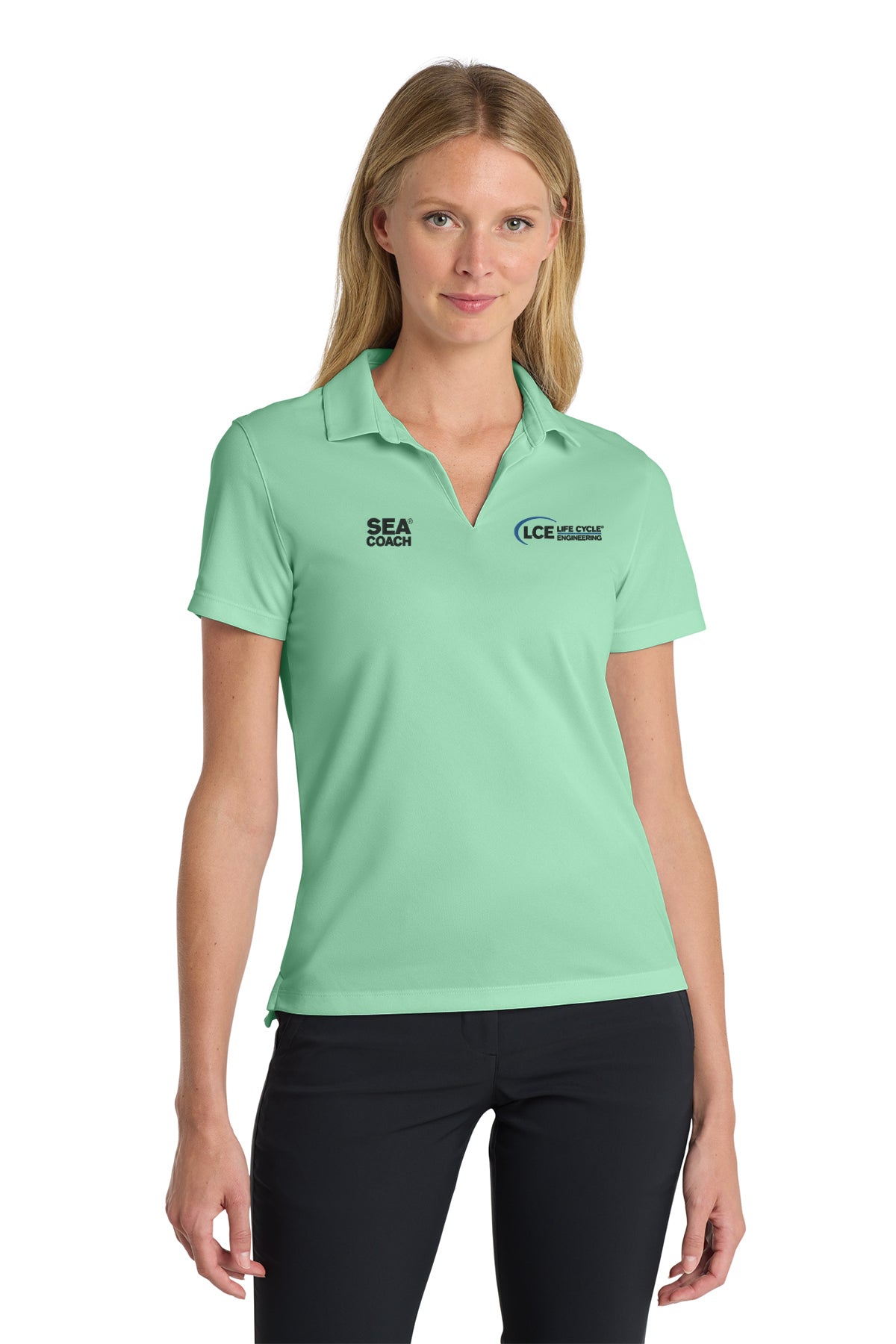 LCE **SEA COACH** NKDC1991 Nike Ladies Dri-Fit Micro Pique 20 Polo