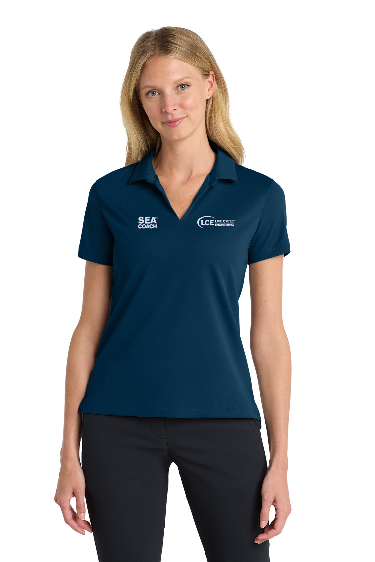 LCE **SEA COACH** NKDC1991 Nike Ladies Dri-Fit Micro Pique 20 Polo