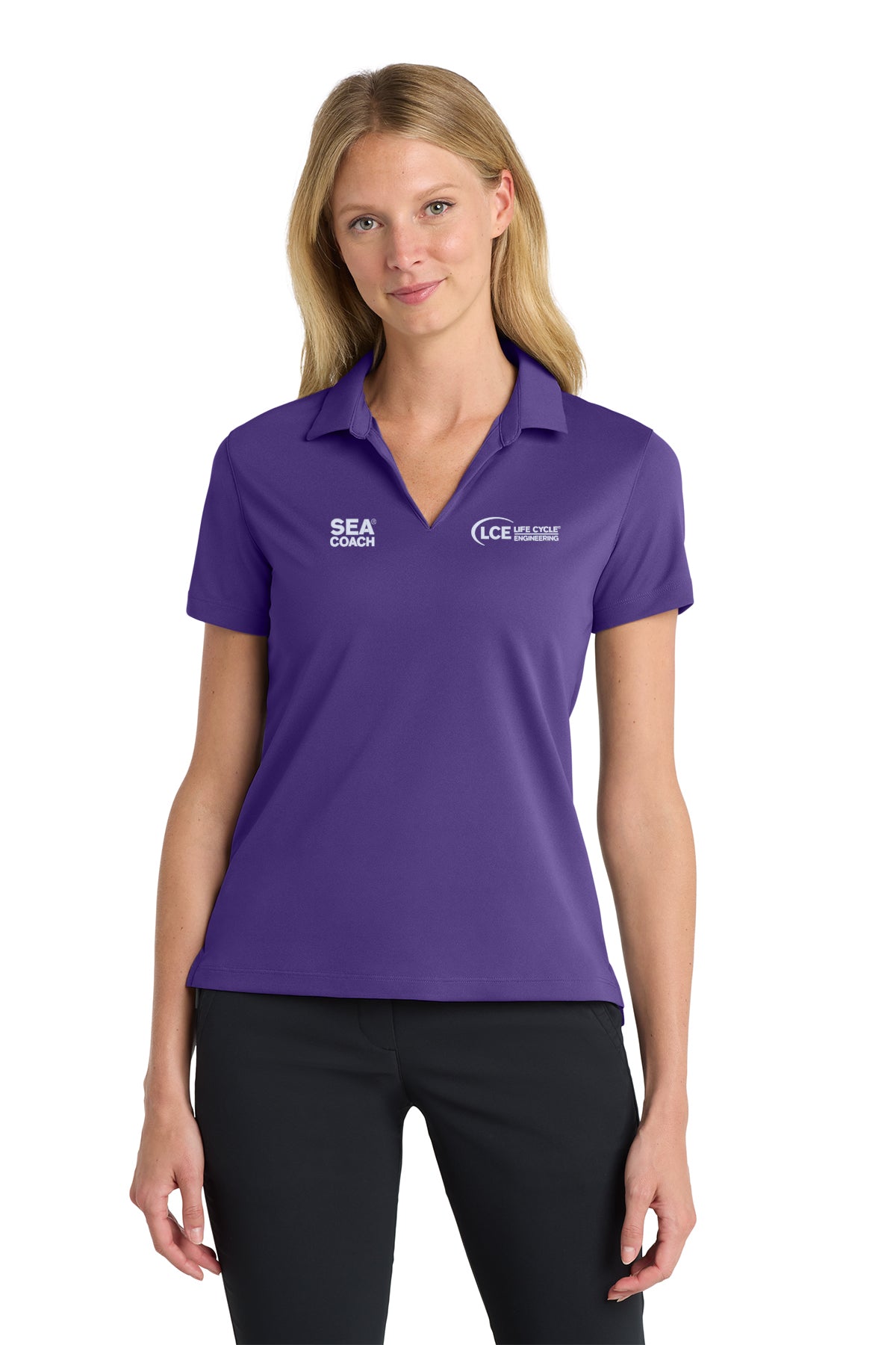 LCE **SEA COACH** NKDC1991 Nike Ladies Dri-Fit Micro Pique 20 Polo
