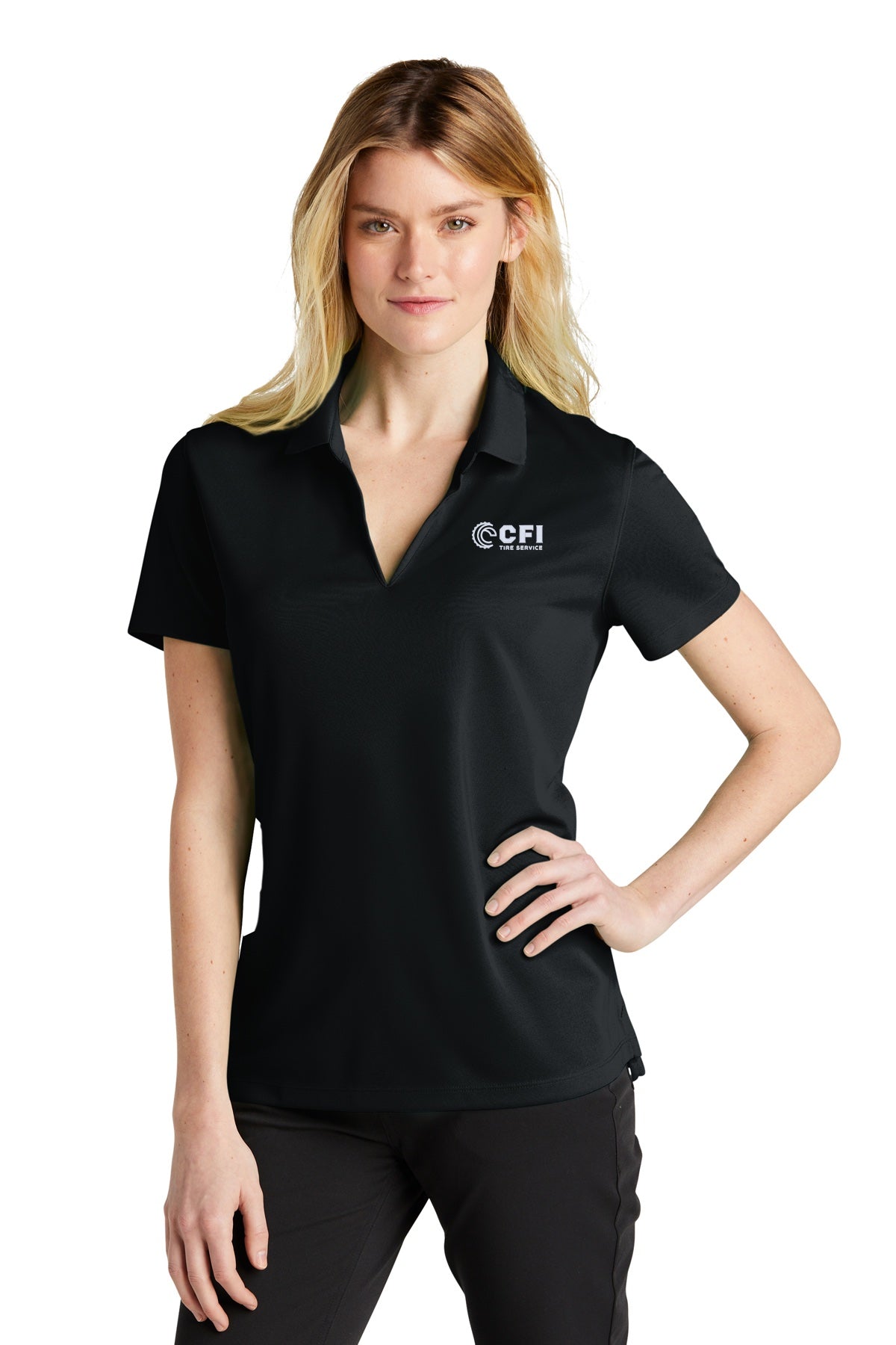 CFI Tire Service NKDC1991 Nike Ladies Dri-Fit Micro Pique 20 Polo