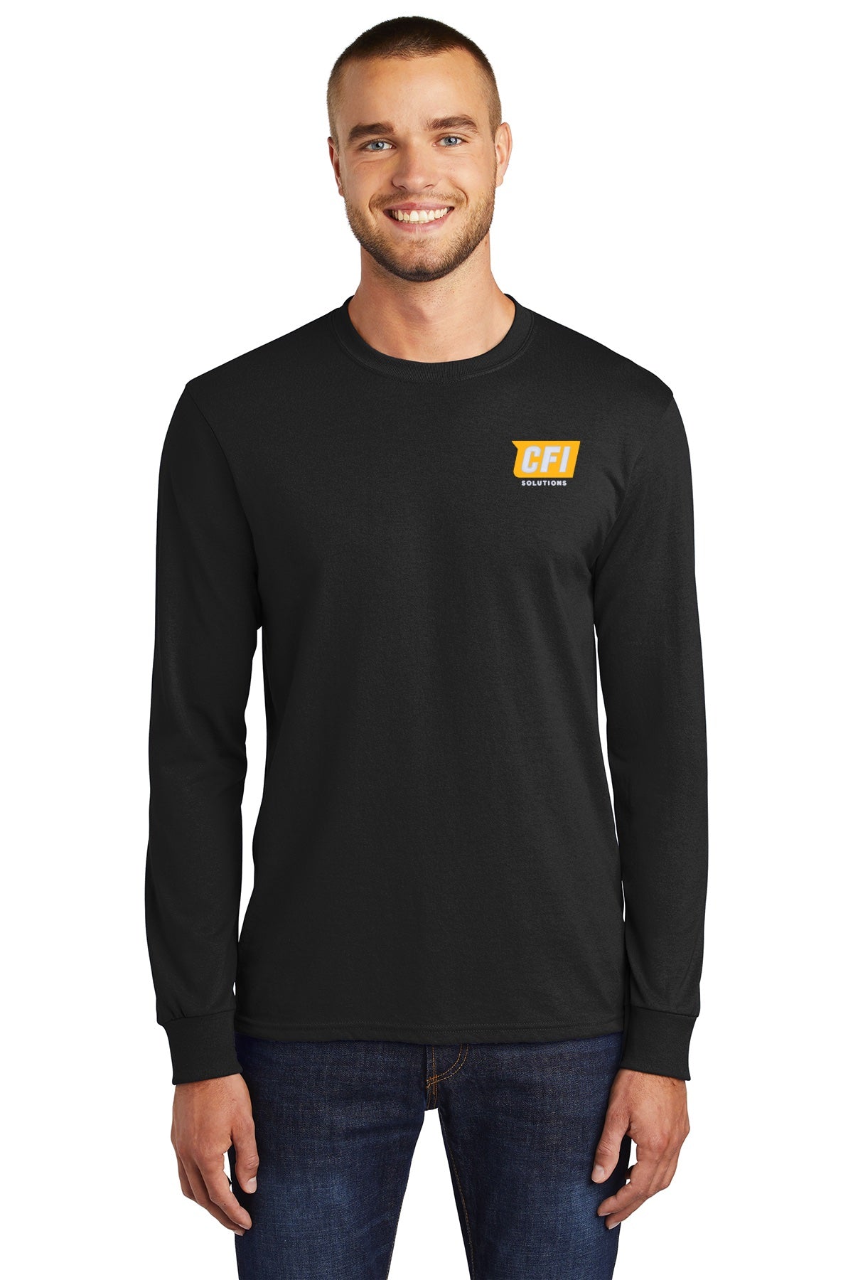 CFI Solutions PC55LS port & company long sleeve core blend tee