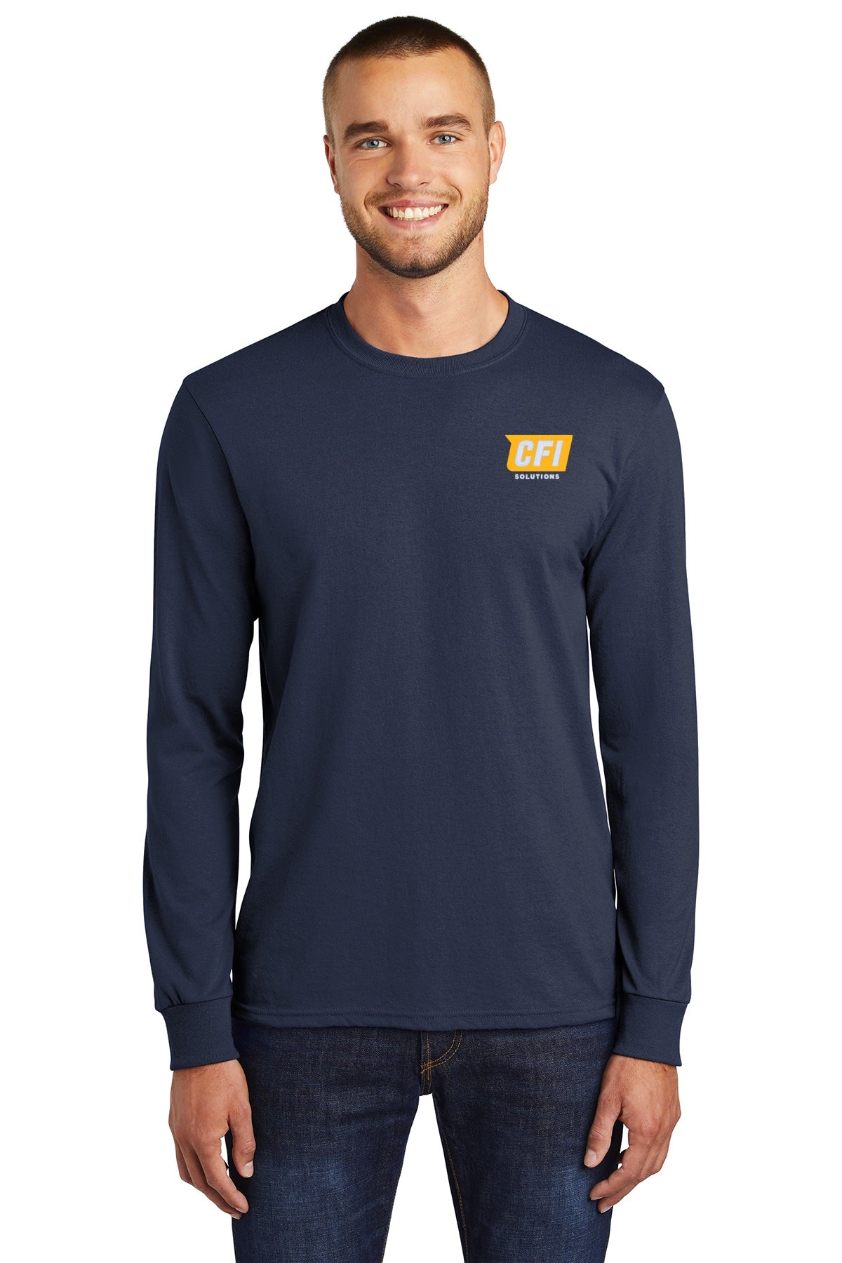 CFI Solutions PC55LS port & company long sleeve core blend tee