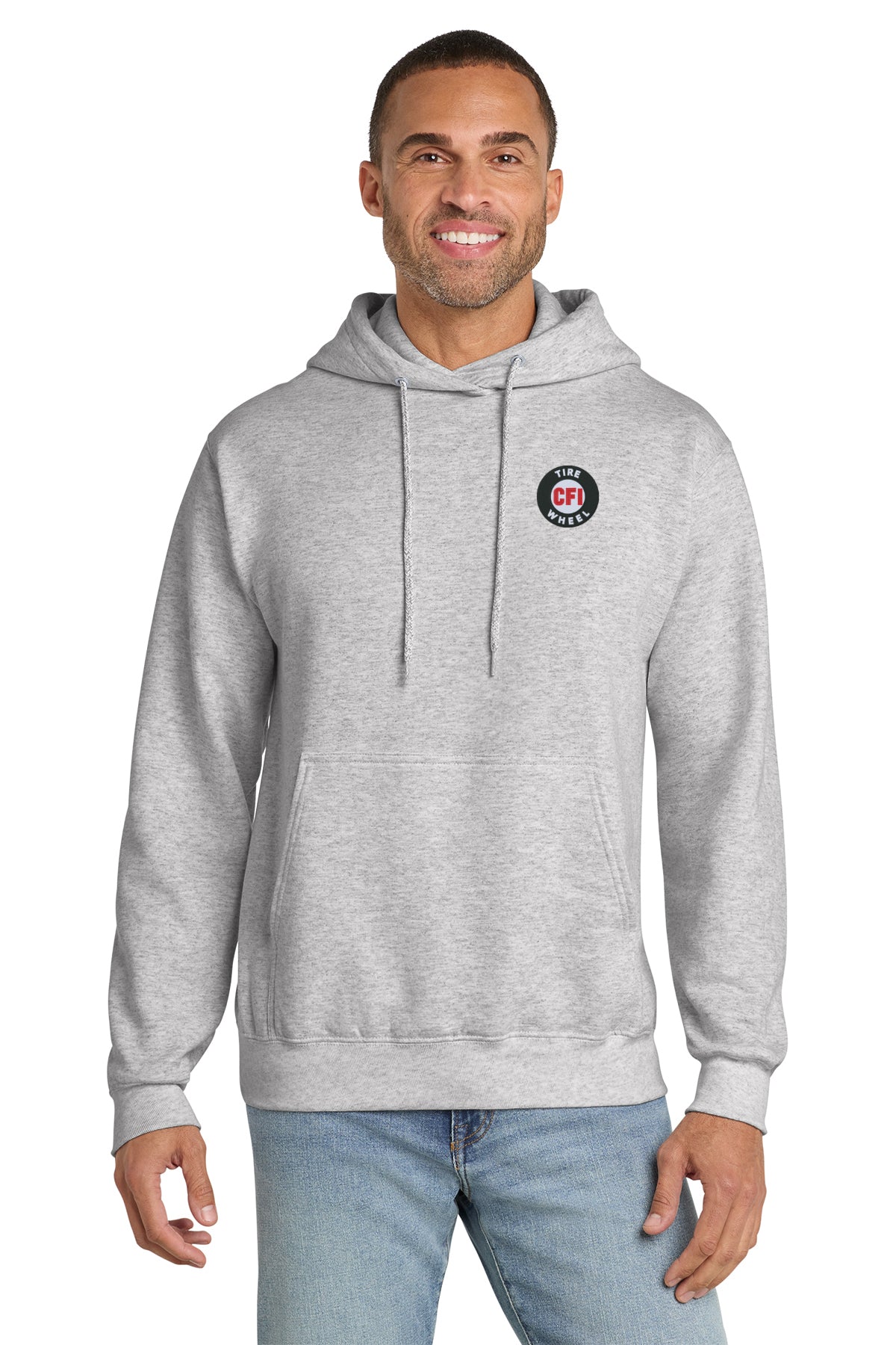 CFI Tire Wheel PC90HT Port & Co™ TALL Essential Fleece Pullover Hooded Sweatshirt