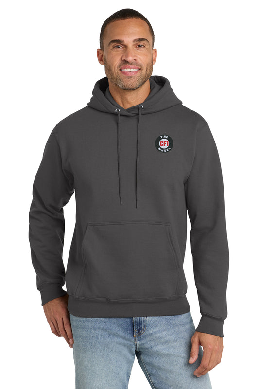 CFI Tire Wheel PC90HT Port & Co™ TALL Essential Fleece Pullover Hooded Sweatshirt