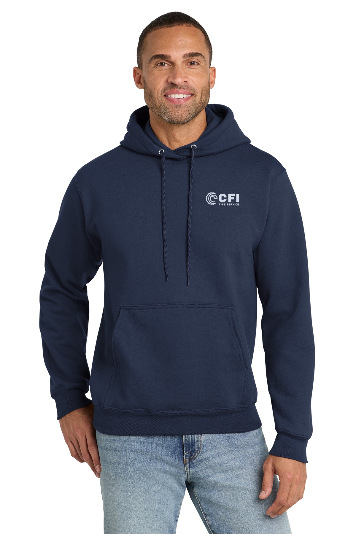 CFI Tire Service PC90H Port & Co™ Essential Fleece Pullover Hooded Sweatshirt