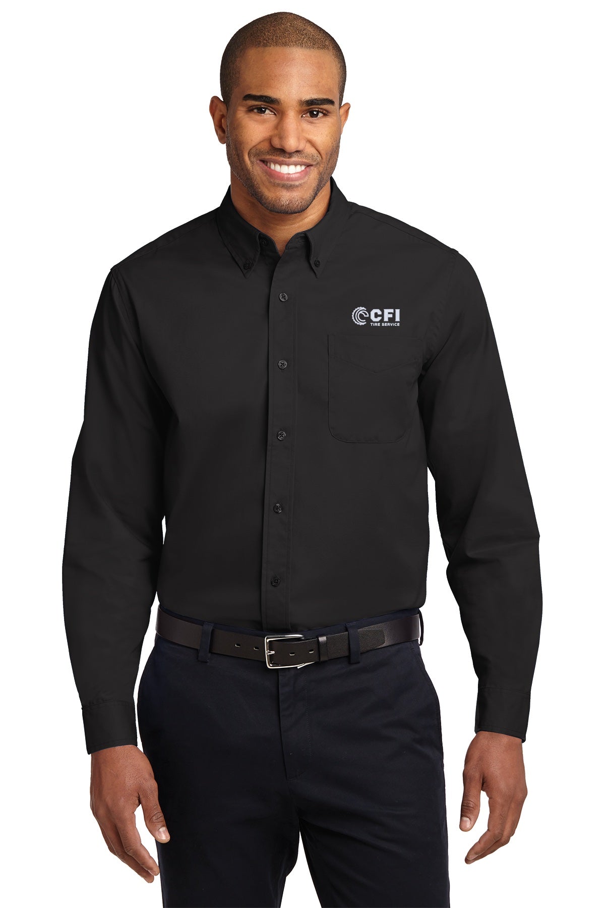 CFI Tire Service S608 Port Authority Long Sleeve Easy Care Shirt