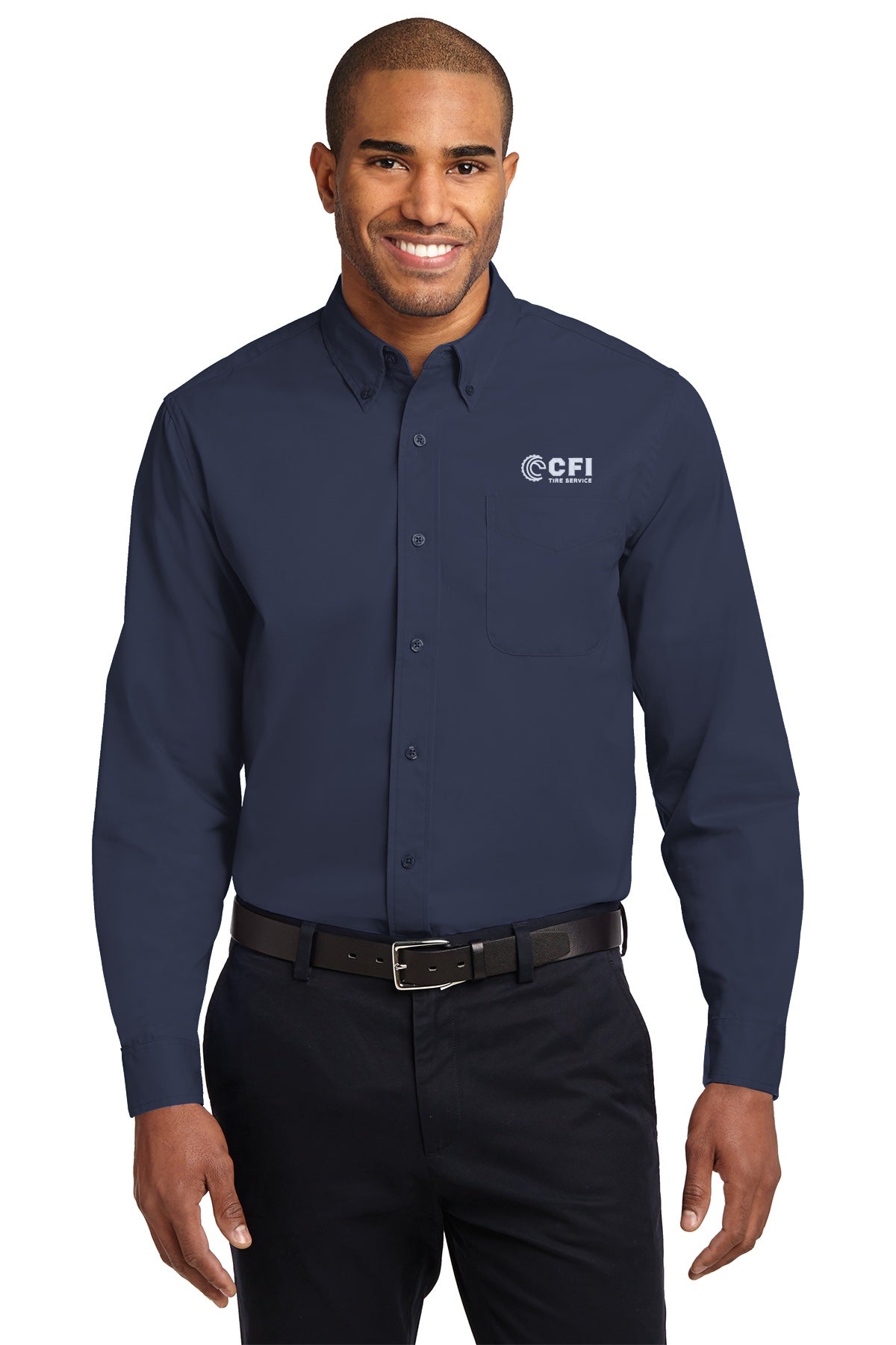 CFI Tire Service S608 Port Authority Long Sleeve Easy Care Shirt