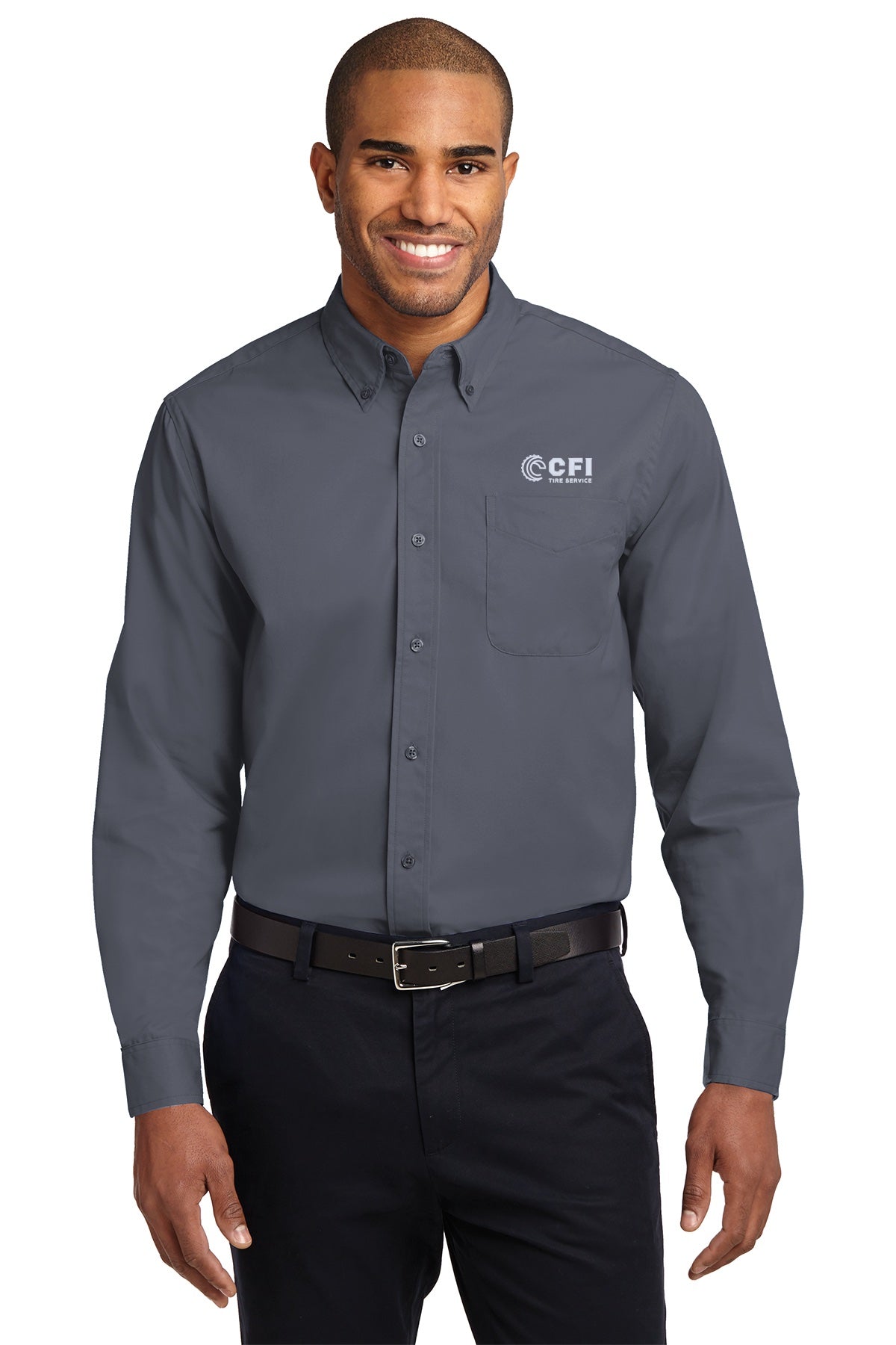 CFI Tire Service S608 Port Authority Long Sleeve Easy Care Shirt