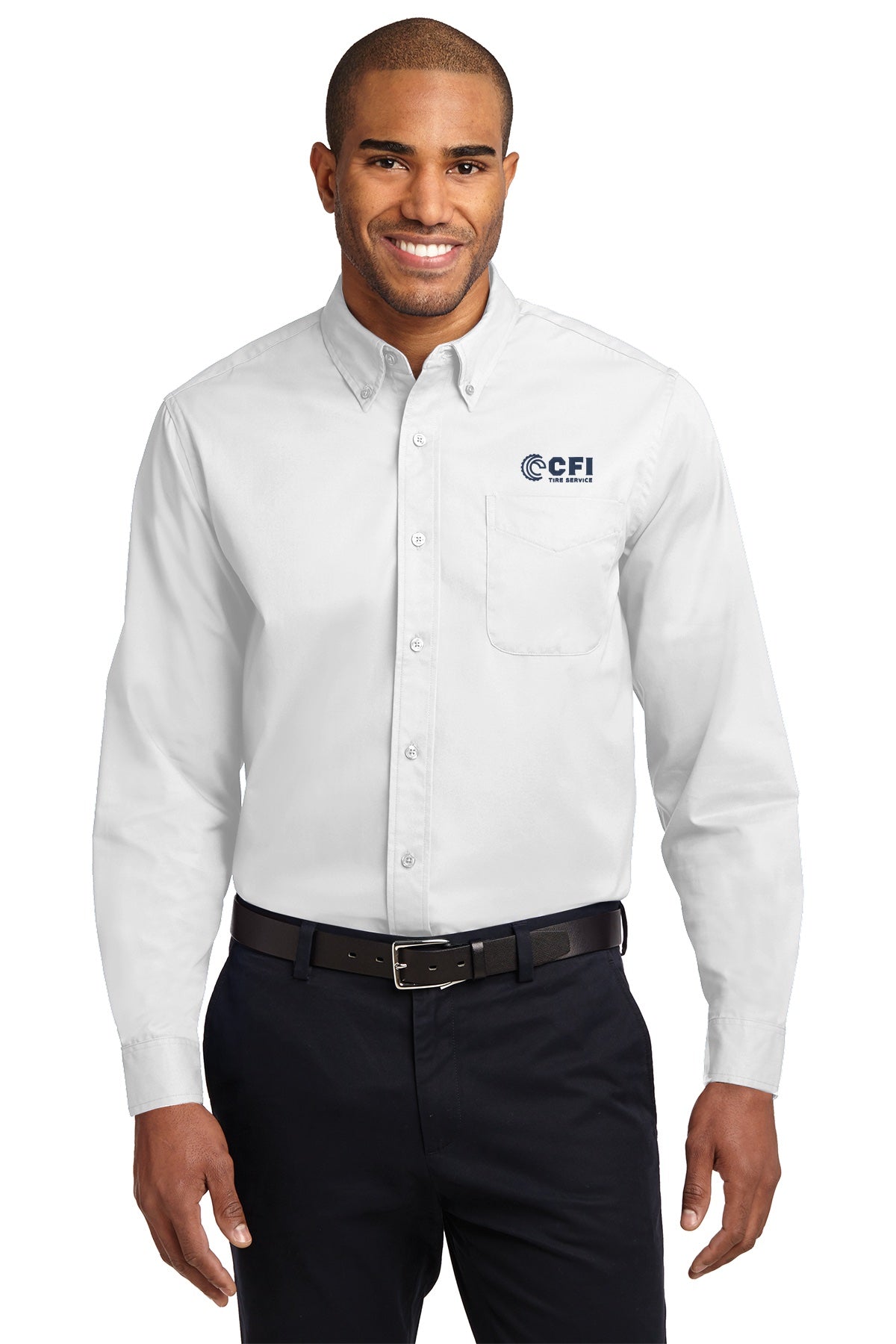 CFI Tire Service S608 Port Authority Long Sleeve Easy Care Shirt