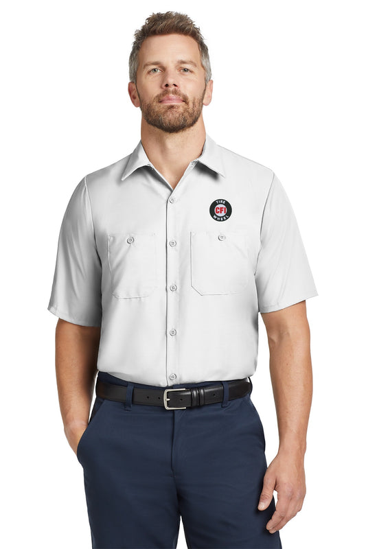 CFI Tire Wheel SP24 Red Kap® Short Sleeve Industrial Work Shirt