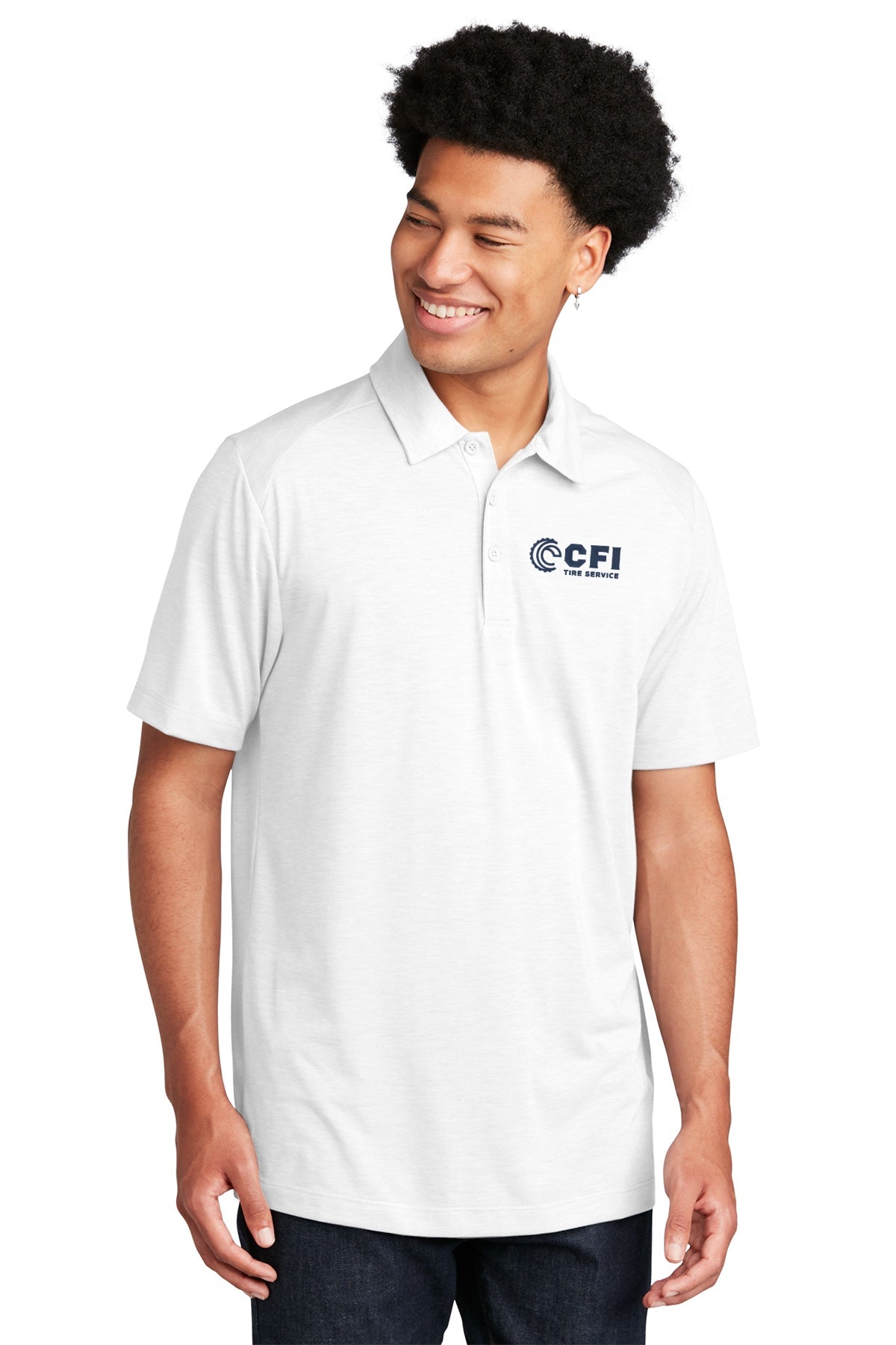 CFI Tire Service ST405 Sport-Tek ® PosiCharge ® Tri-Blend Wicking Polo