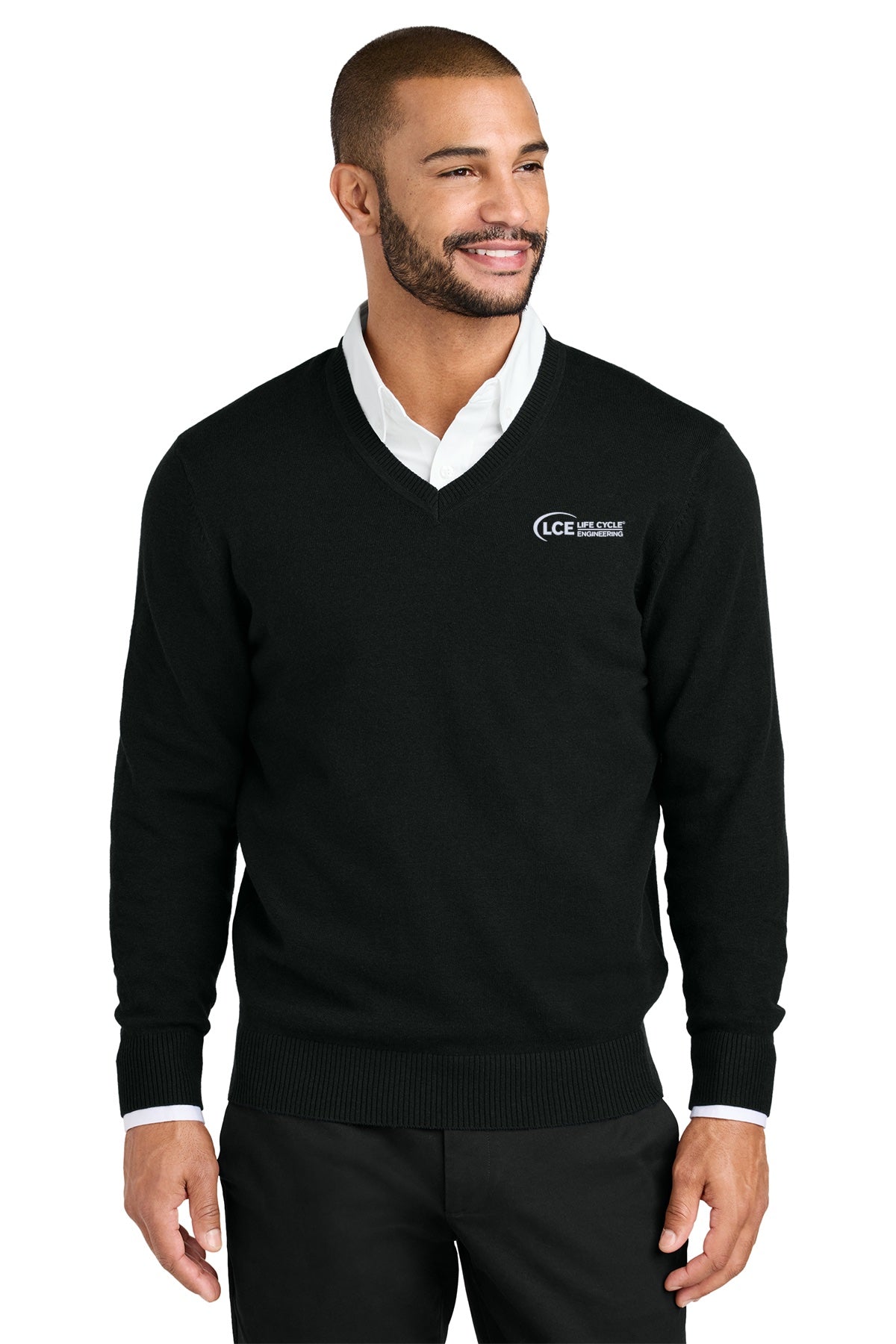 LCE SW2850 Port Authority® V-Neck Sweater