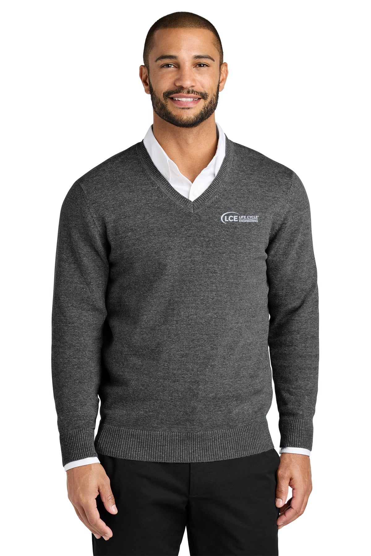 LCE SW2850 Port Authority® V-Neck Sweater