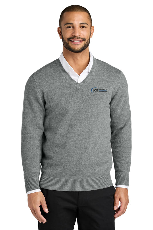 LCE SW2850 Port Authority® V-Neck Sweater