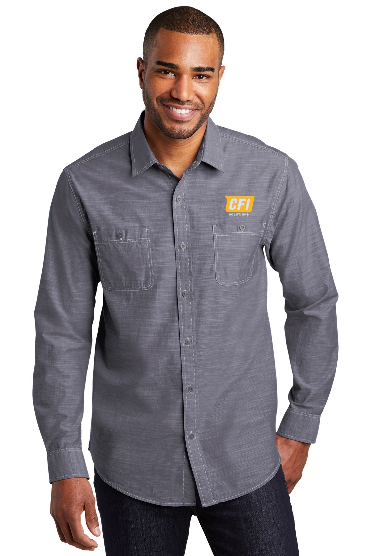 CFI Solutions W380 Port Authority® Slub Chambray Shirt